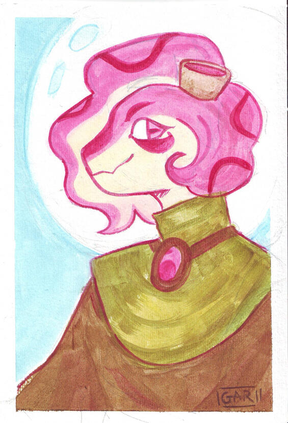 Gouache portrait 2025